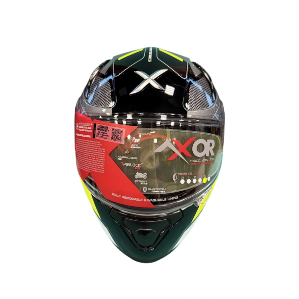 Шлем AXOR APEX TURBINE D/V, цвет черный/неон/серый (XL) напрямую от производителя МотоВелоЗавод