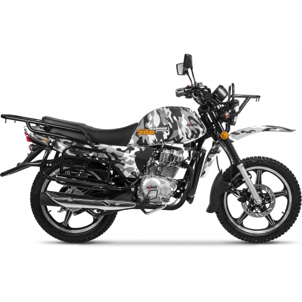 Мотоцикл MINSK Ranger 200 (Minsk D4-200) белый камуфляж напрямую от производителя МотоВелоЗавод