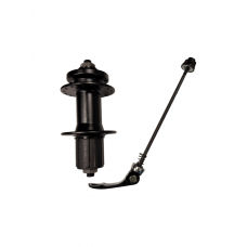 Втулка заднего колеса QUANDO KT-K68R, под кассету, дисковый тормоз, алюминий. 32Н, 135 мм, эксцентрик, черная