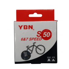 Цепь YBN Z8.3 S50, 1/2" х 3/32"*116L, 7 скоростей