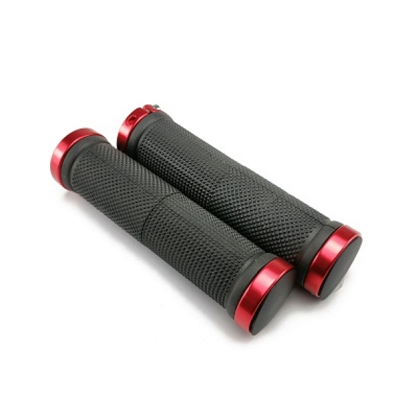 Грипсы А1,с фиксатором,130 мм, красные, GD21-609 напрямую от производителя МотоВелоЗавод