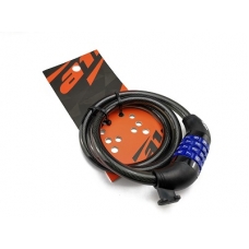 Замок велосипедный А1, 10*1000 мм, кодовый,черный,GD11-919