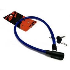 Замок велосипедный А1, 8*650 мм, с ключом,синий, GD11-936